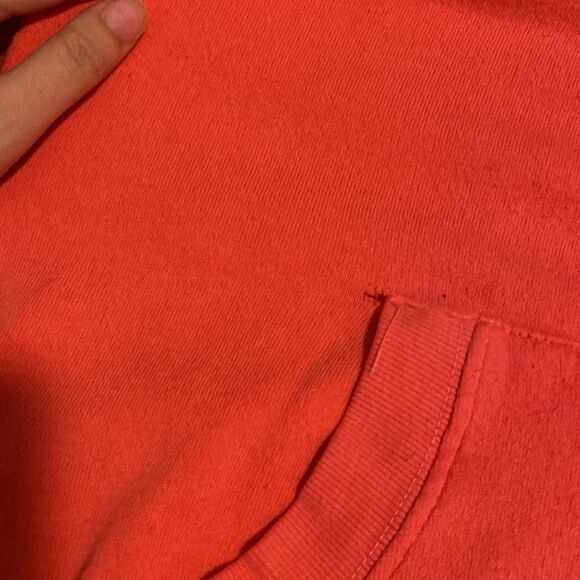 Pam & Gela LF Women's Coral Pink Zip Front Fleece Hoodie Fair Condition Small - Picture 4 of 13